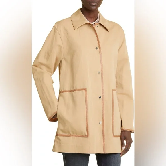 Lafayette 148 Cotton-Linen Barn-Style Jacket - Picture 2 of 8